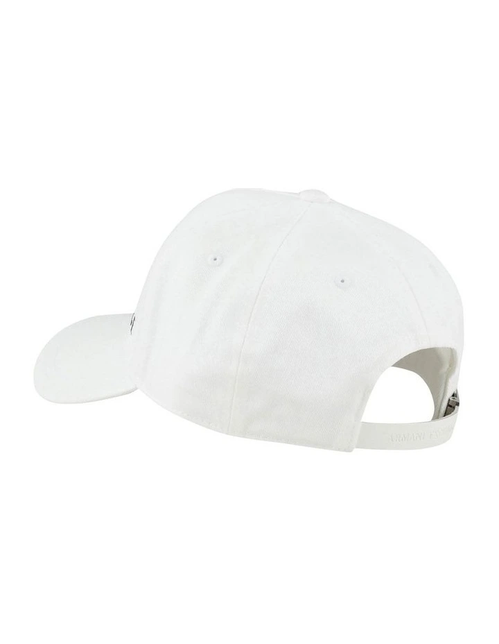 Logo Baseball Cap in White image 3