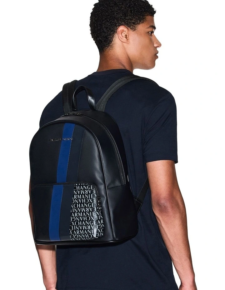 Logo Backpack in Blue image 2