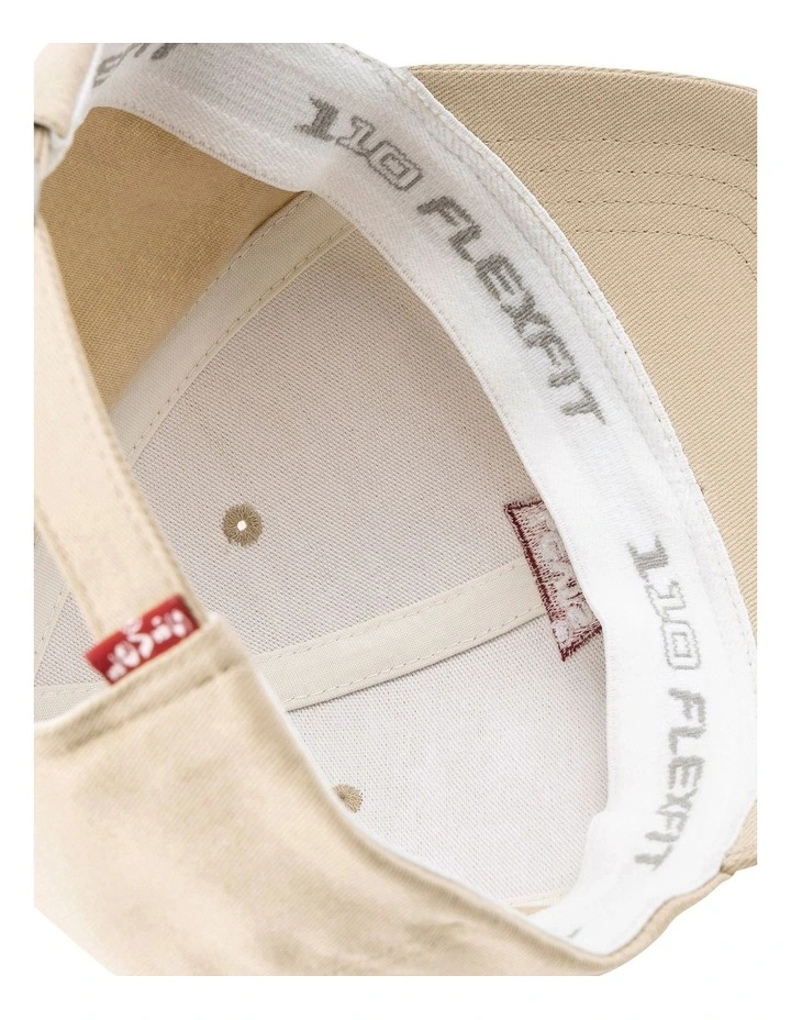 Housemark Flexfit Cap in Regular Khaki image 3