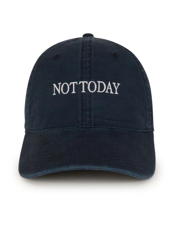Not Today Ball Park Cap in Blue image 1