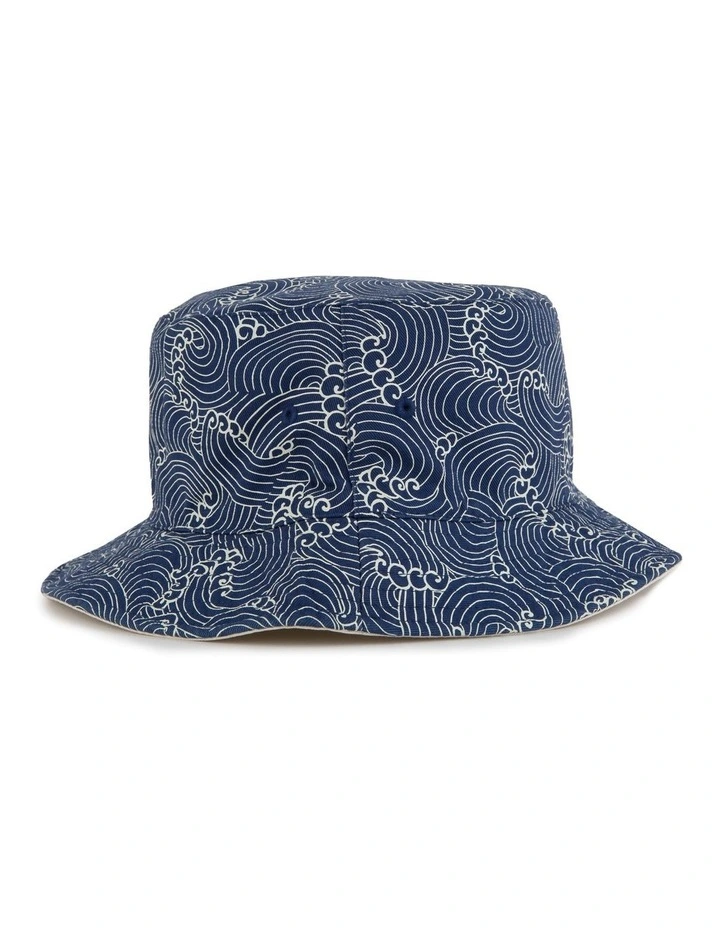 Wavey Bucket Hat in Blue image 2