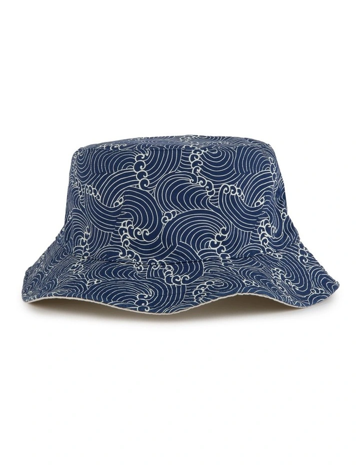 Wavey Bucket Hat in Blue image 3