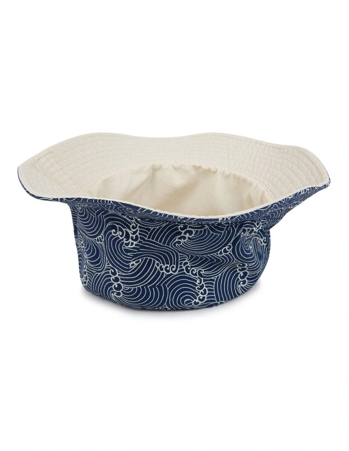Wavey Bucket Hat in Blue image 5