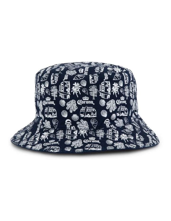 Corona Reversible Kombi Bucket Hat in Blue image 2