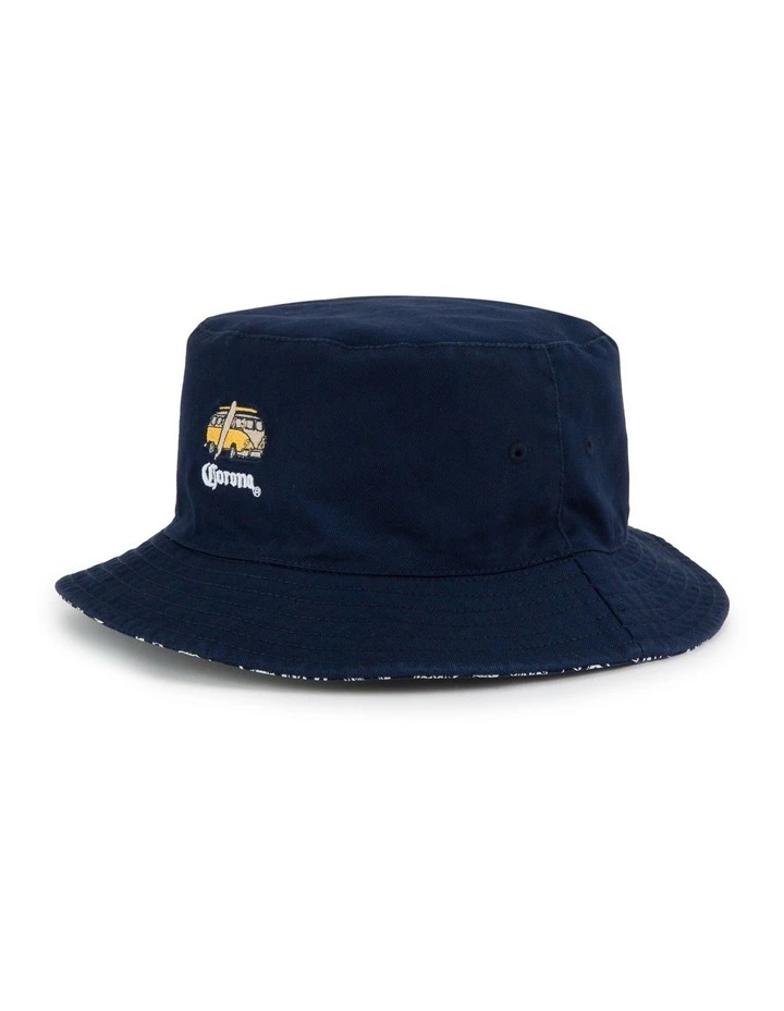 Corona Reversible Kombi Bucket Hat in Blue image 3
