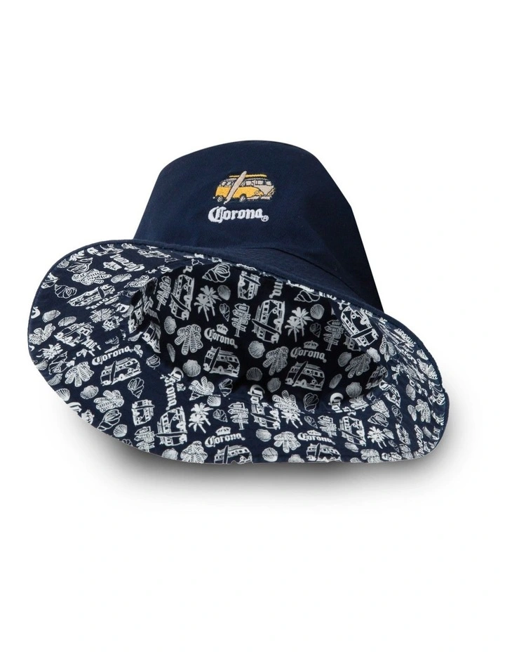 Corona Reversible Kombi Bucket Hat in Blue image 5