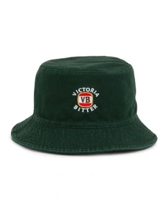 Victoria Bitter Tonal Reversible Bucket Hat in Green