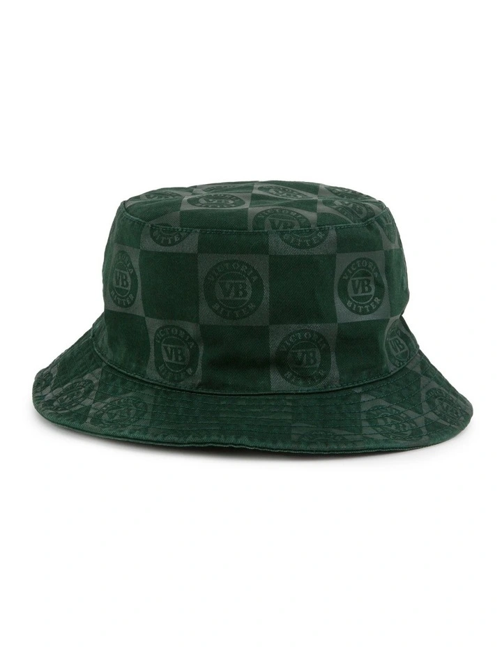 Victoria Bitter Tonal Reversible Bucket Hat in Green image 2