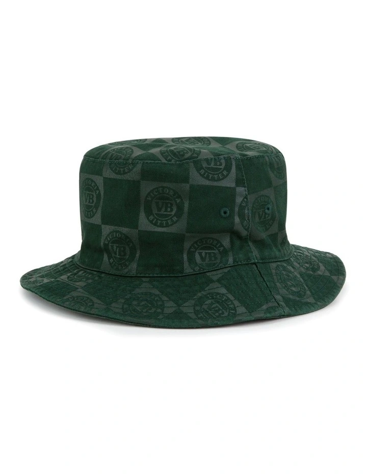 Victoria Bitter Tonal Reversible Bucket Hat in Green image 3