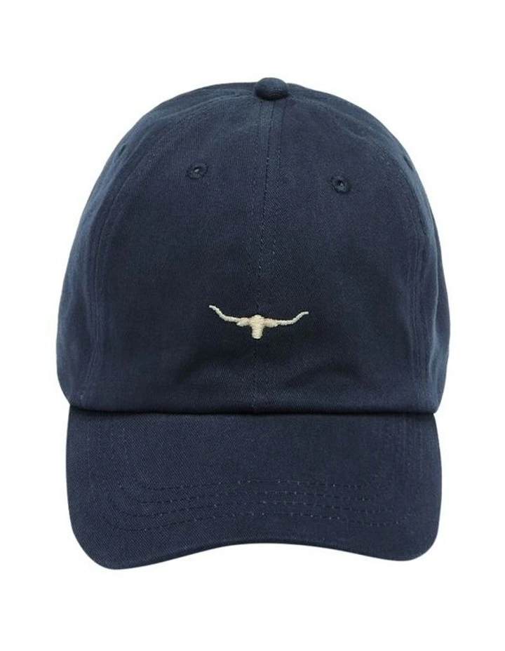 Mini Longhorn Twill Cap in Blue Wash image 1