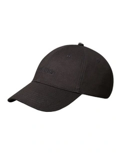 Logo Embroidery Cap in Black
