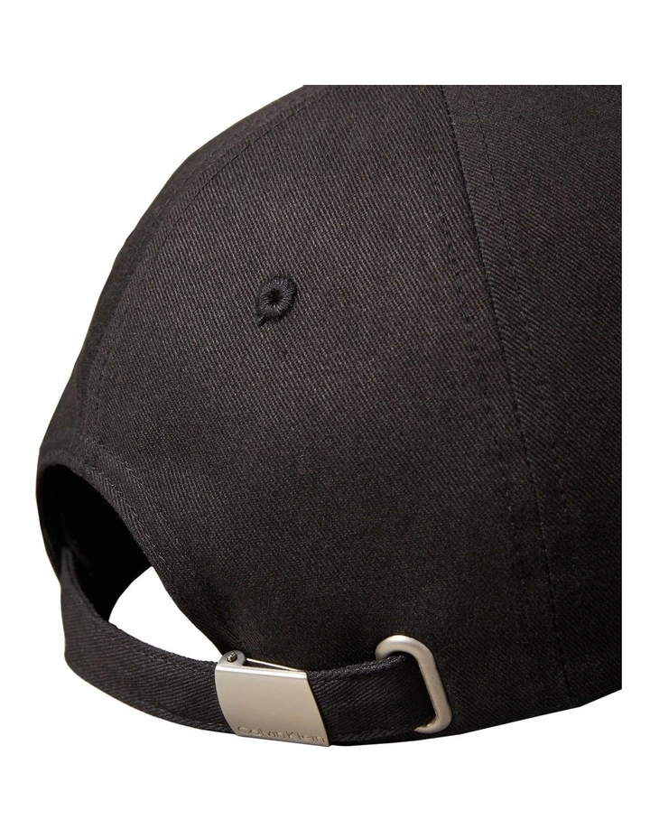 Logo Embroidery Cap in Black image 3