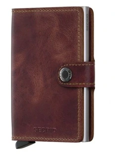 Miniwallet in Vintage Brown