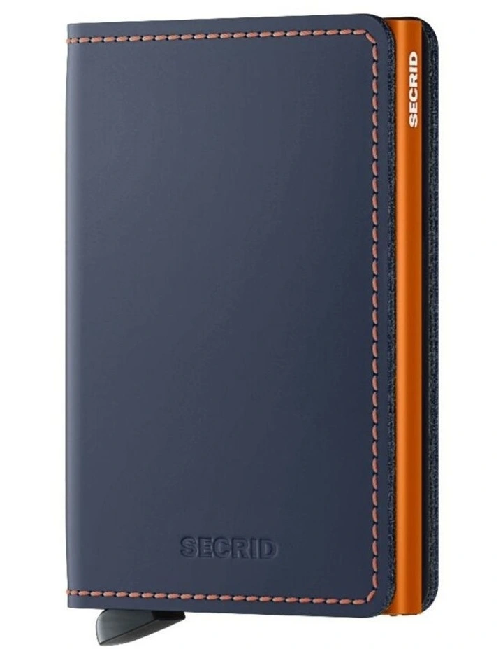 Slimwallet in Matte Night Blue/Orange image 1