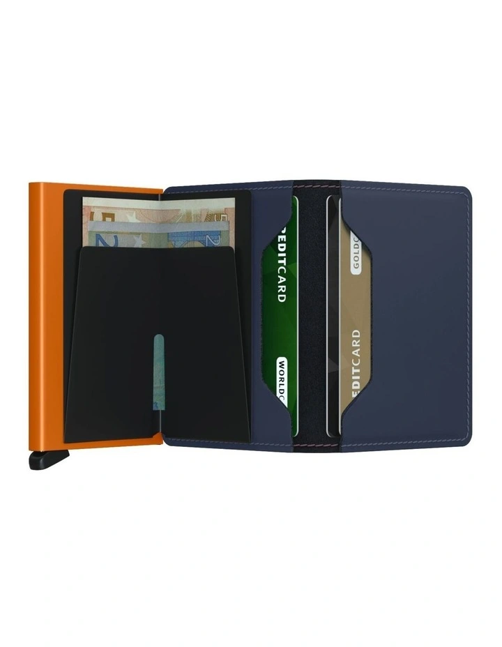 Slimwallet in Matte Night Blue/Orange image 2
