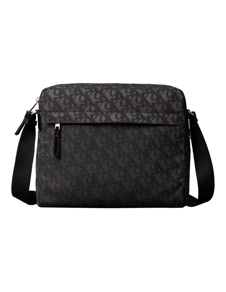 Unstructured Monogram Flight Bag in Black image 1