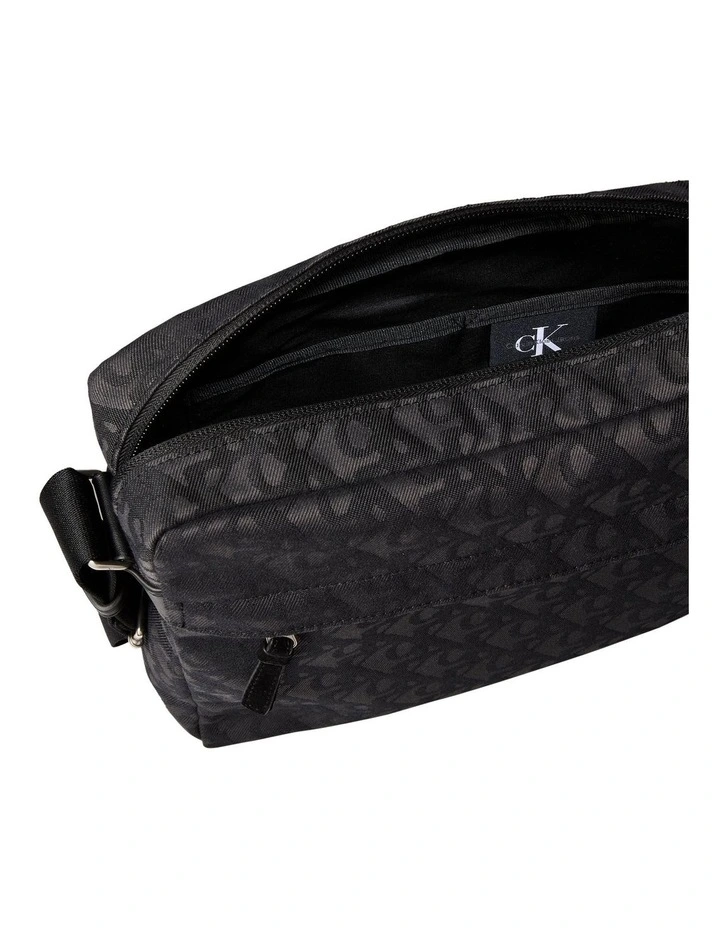 Unstructured Monogram Flight Bag in Black image 3