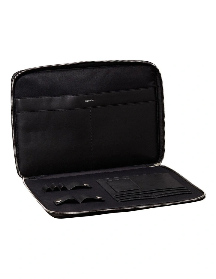 Sleek Folio Bag in Black image 2