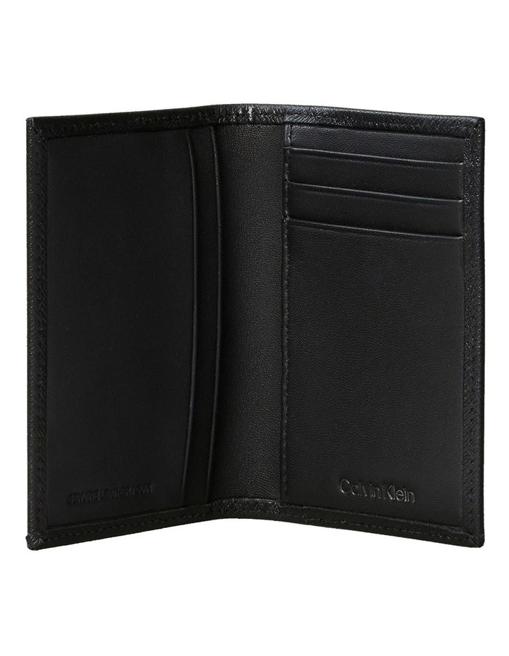 Refined Compact Billfold Wallet in Black image 2