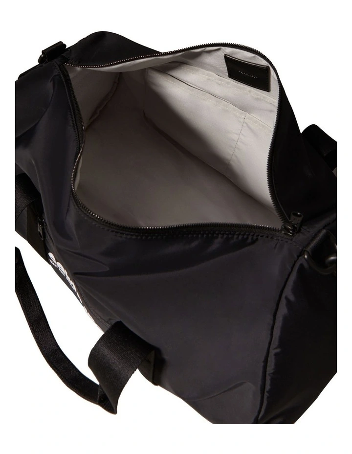 CKJ Graphic Crossbody Duffle Bag in Black image 3