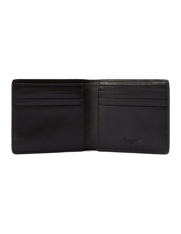 Farrier Slim Bi Fold Wallet in Black image 2
