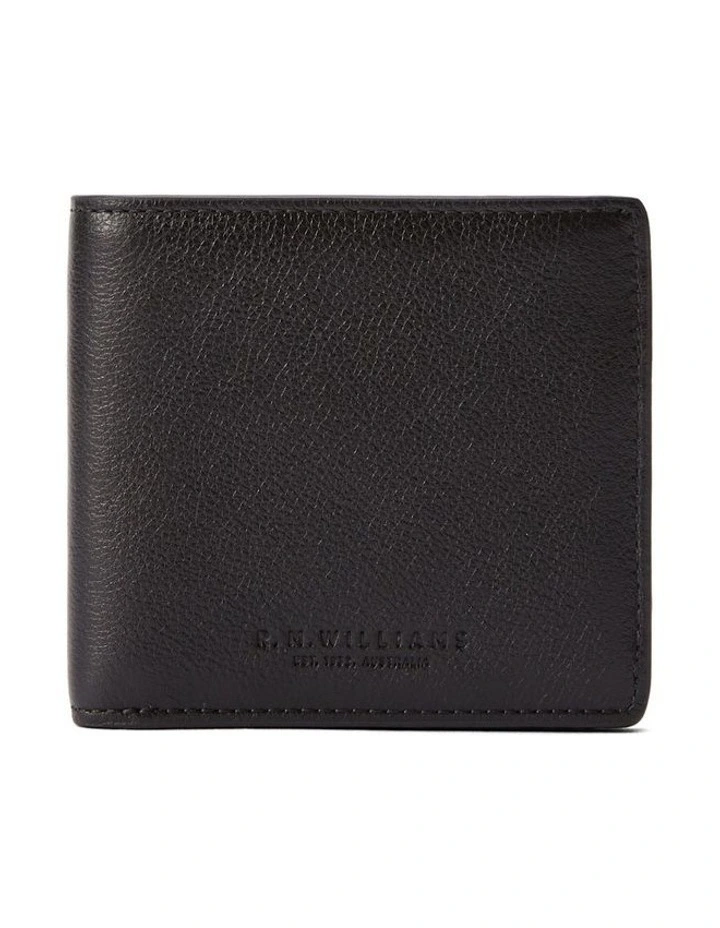 Farrier Slim Bi Fold Wallet in Black image 4