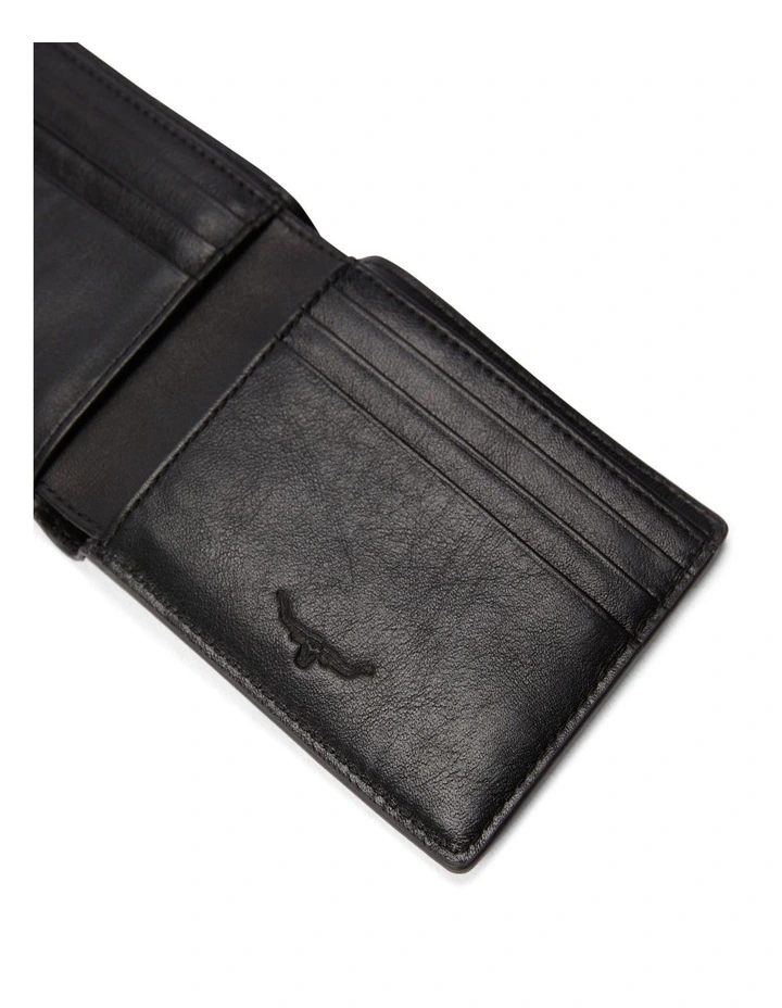 Farrier Slim Bi Fold Wallet in Black image 6