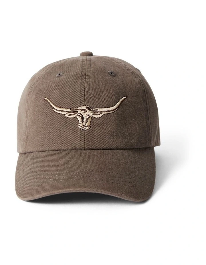 Longhorn Twill Cap Hat in Silt image 1