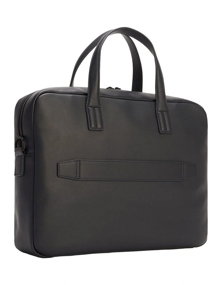 Flag Ribbed Pocket Laptop Bag in Navy image 2