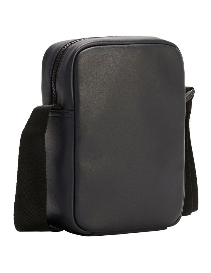 Flag Ribbed Crossbody Reporter Bag in Navy image 2