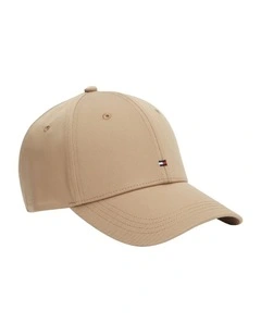 Flag Cotton 6 Panel Cap in Beige