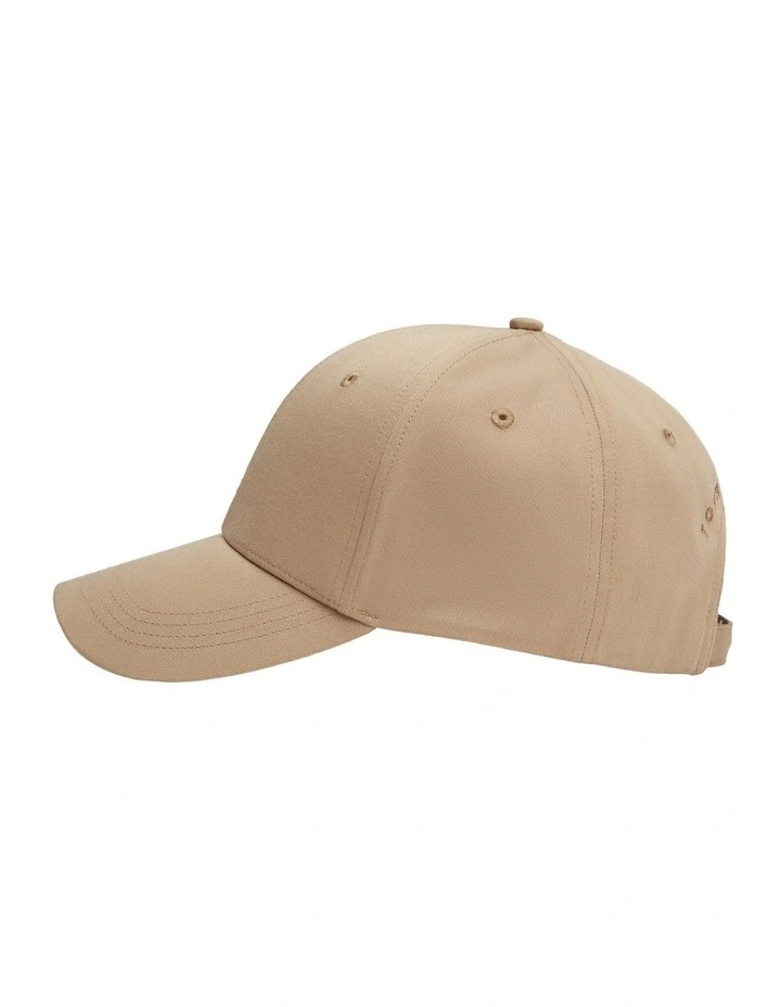 Flag Cotton 6 Panel Cap in Beige image 4
