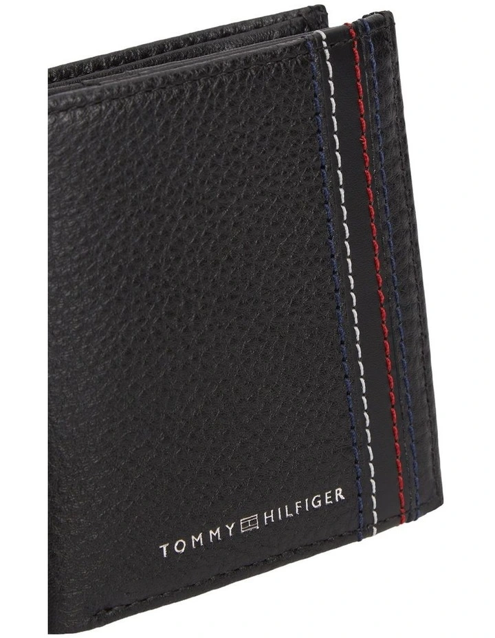 Central Trifoild Wallet in Black image 3