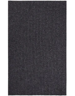 Hw Wool Blend Knit Scarf in Charcoal Heather