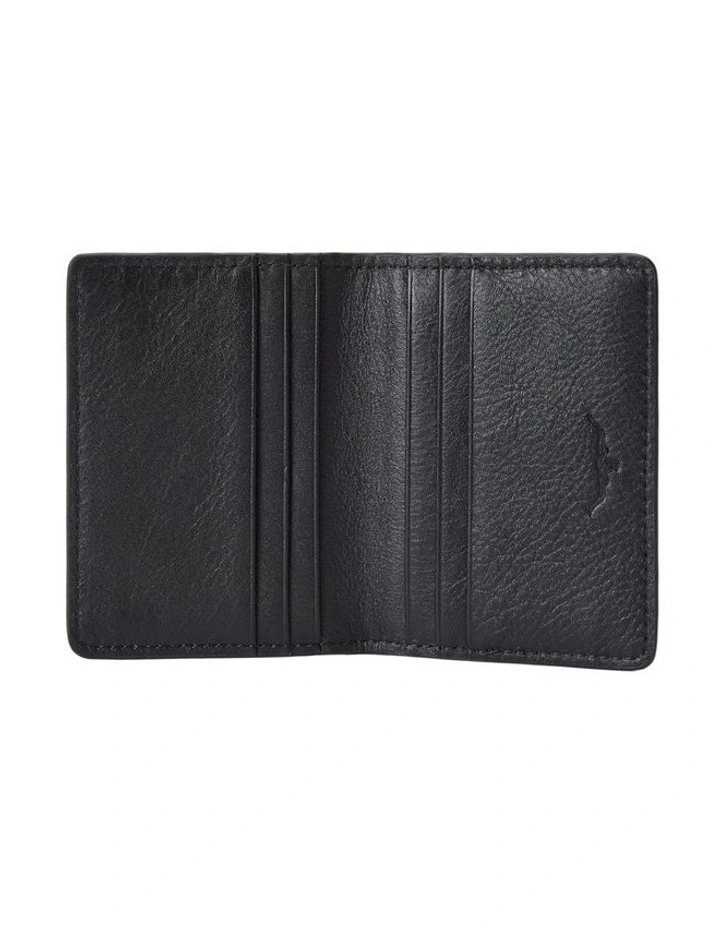 Farrier Fold Cardholder Wallet in Black image 2