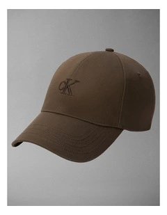 Monogram Embroidery Baseball Cap in Wren