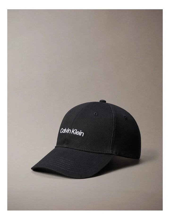 Titlecase Embroidery Baseball Cap in Black image 1