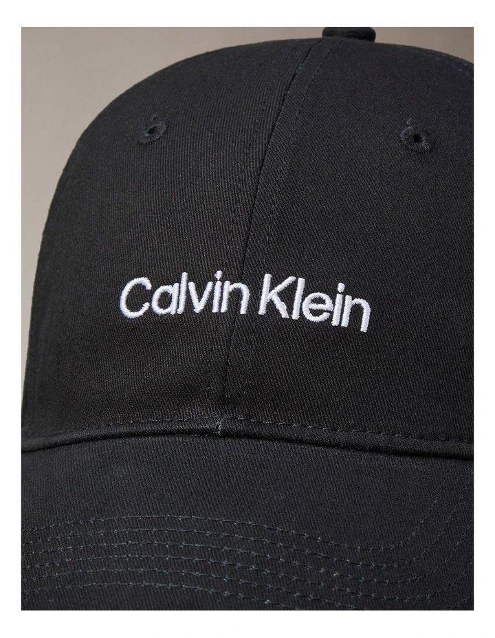 Titlecase Embroidery Baseball Cap in Black image 2
