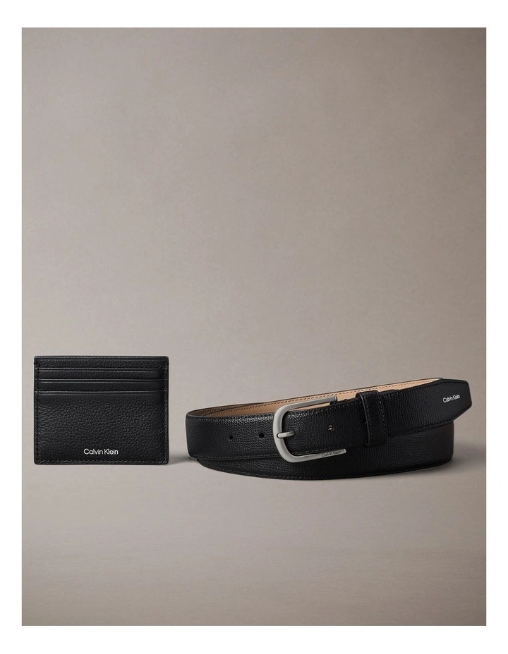 Leather Cardholder and Belt Gift Set image 2