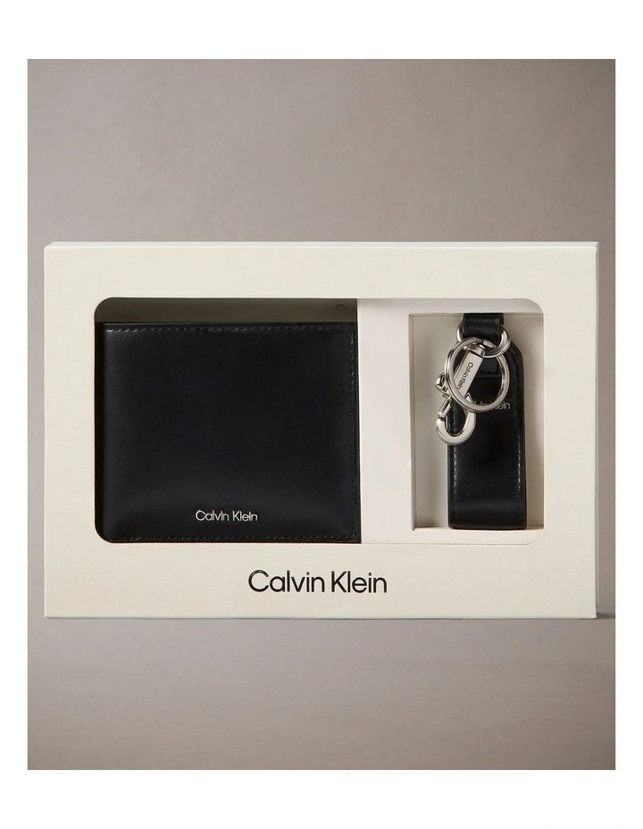 Leather Wallet and Key Fob Gift Set image 1