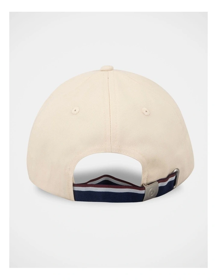 Contrast Peak Hat in Natural and Navy image 3