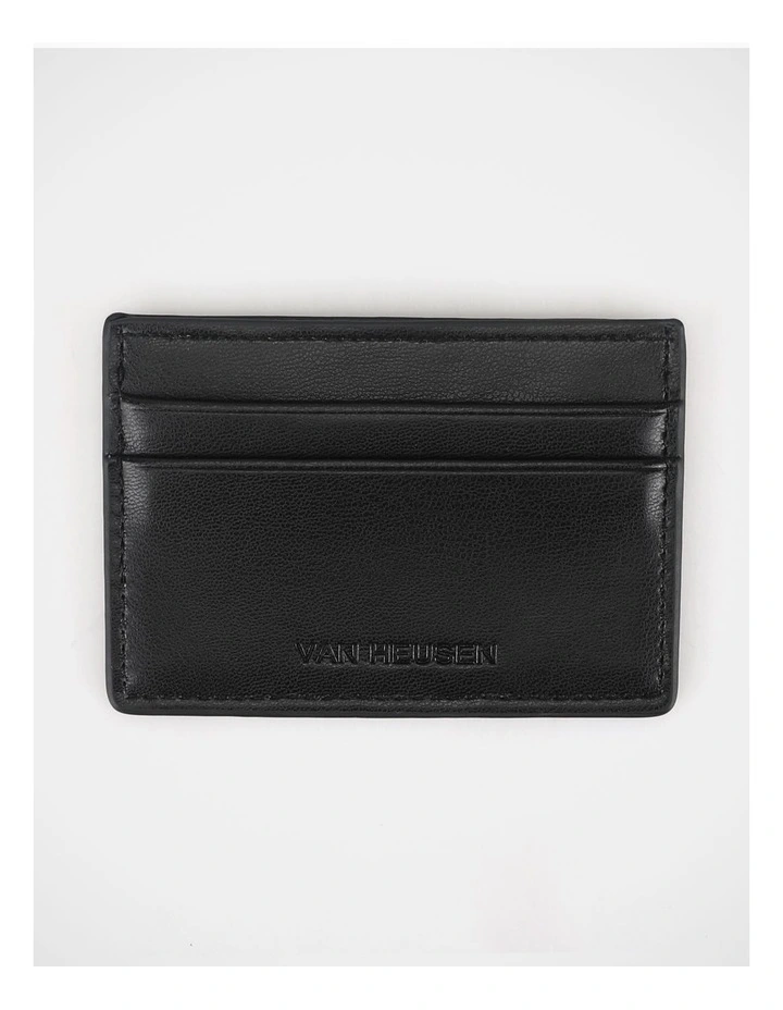 Credit Card Wallet and Keyfob Set in Black image 3