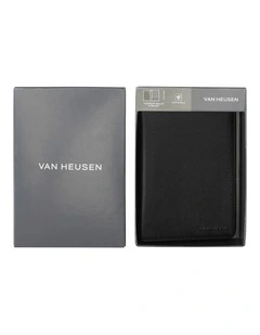 RFID Passport Wallet and Slim Pen in Black