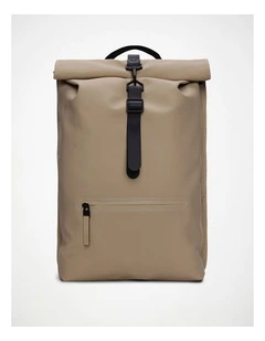 Rolltop Rucksack in Beige