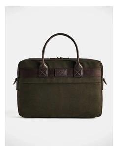 Barrenjoey Slim Briefcase Dark Khaki