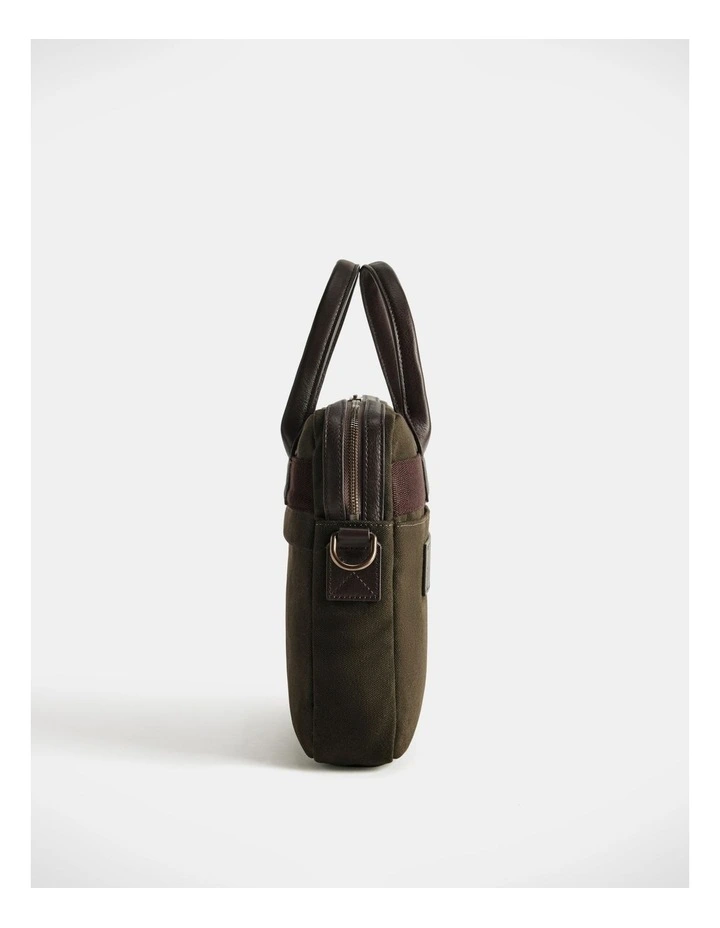 Barrenjoey Slim Briefcase Dark Khaki image 4
