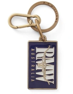 Heritage Enamel Keyring Navy