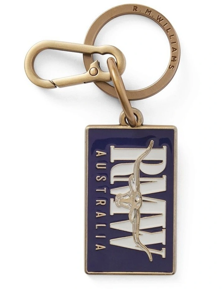 Heritage Enamel Keyring Navy image 1