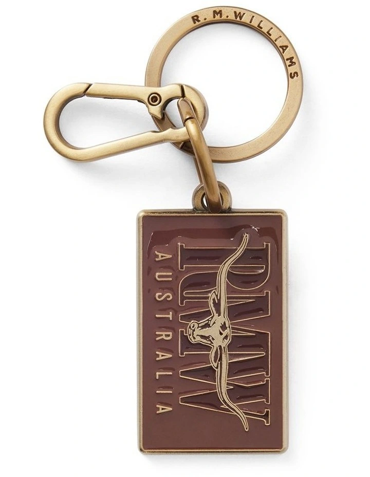 Heritage Enamel Keyring in Brown image 1