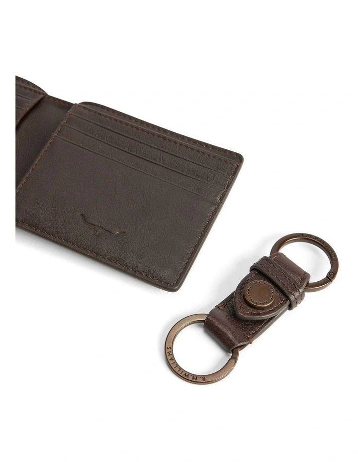 Wallet and Keyring Gift Set Chestnut image 2